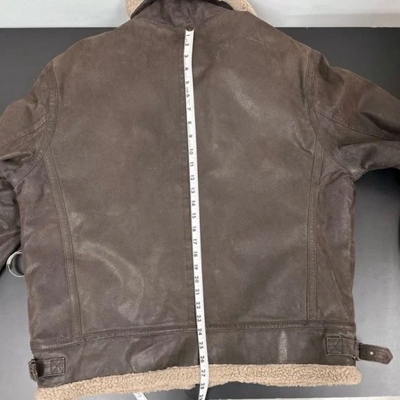 Royal Air Force XL men’s B3 style genuine leather, shearling jacket EUC - Picture 16 of 16